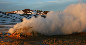 Sandstrand Spiaggia Fumarole, Sizilien