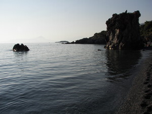 Cala Ficarra, Steinstrand in Basilikata