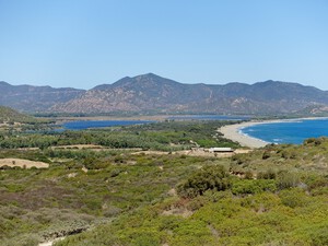 feiner Sandstrand Spiaggia di Feraxi, Sardinien