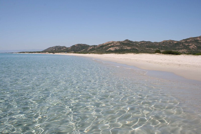 Sandstrand Spiaggia di Mandra e Pische Nu, Sardinien