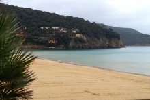 feiner Sandstrand Biodola, Toskana