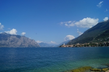 Malcesine, Steinstrand am Gardasee<p></p>
