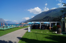 Malcesine, Steinstrand am Gardasee<p></p>