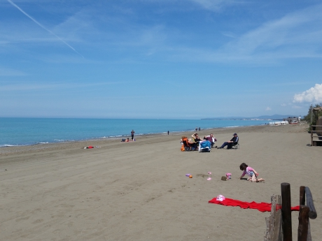 Sandstrand Marina di Bibbona, Toskana