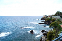 Nervi, felsiger Strand in Ligurien<p></p>